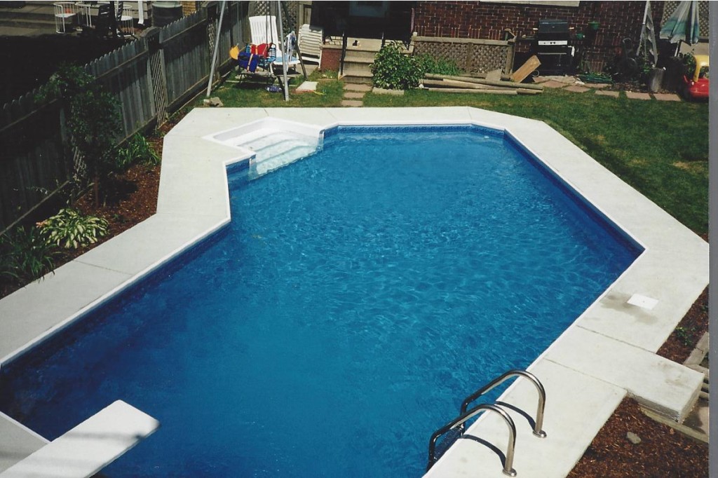 vinyl pool cement