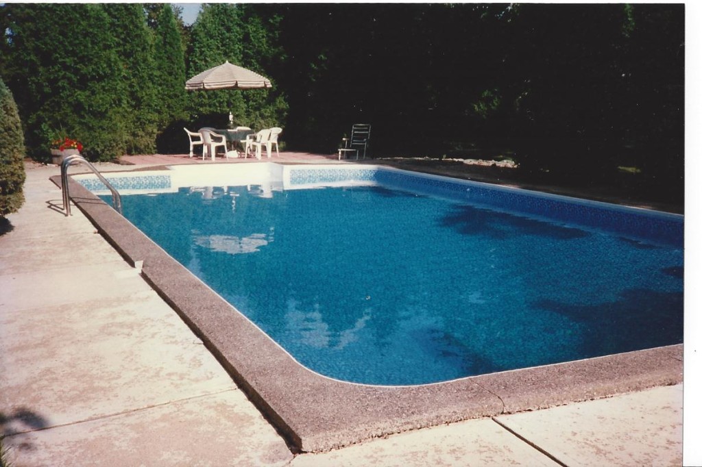 vinyl pool cement